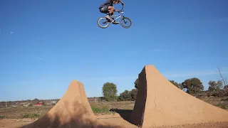 Hitting my Dirt Jumps on a BMX