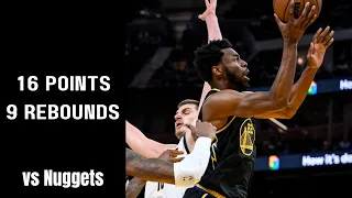 Andrew Wiggins 16 PTS, 9 REB vs #6 Nuggets - PO G1 - Apr 16, 2022