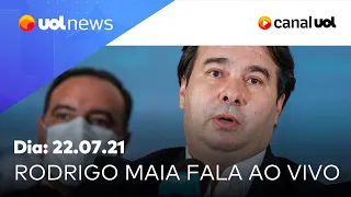 Rodrigo Maia fala de Braga Netto, impeachment de Bolsonaro e ministérios | UOL News Noite (22/07/21)