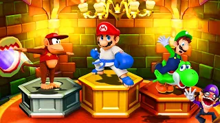 Mario Party Star Rush - Big Boss Battles - Diddy Kong vs Mario vs Toad vs Luigi