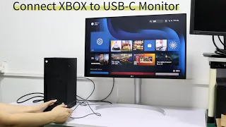 XBOX to USB C Monitor, Connect Xbox HDMI to USB C Display or Portable Monitor at 4K@60Hz