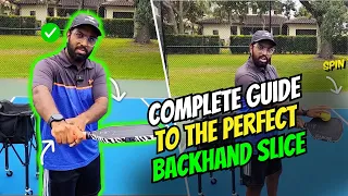 How To Hit The Perfect Backhand Slice In Pickleball | Drive And Drop