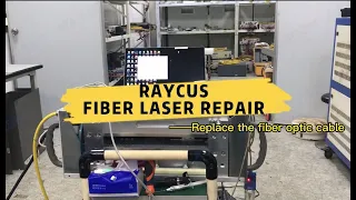 Two minutes to replace fiber laser source ||cable fusion|| Raycus MAX IPG nLight