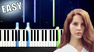 Lana Del Rey - Summertime Sadness - EASY Piano Tutorial by PlutaX