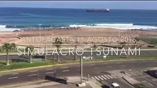 Simulacro de Tsunami Antofagasta 11.08.2016