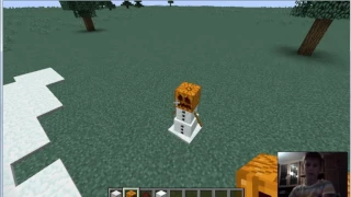 Как сделать снеговика в minecraft