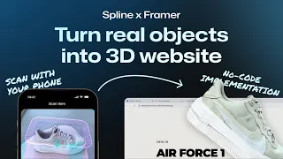 Spline x Framer: 3D Websites with real objects using Gaussian Splatting | No-code Tutorial