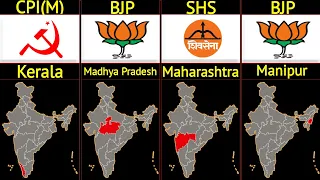 Ruling Political Parties of Indian States l List of Current Indian Ruling Parties in states of India