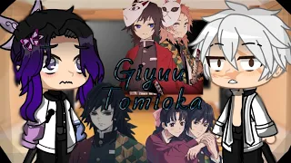 Hashiras React to Giyuu Tomioka |Demon Slayer| •Gacha Club• -READ DISC-