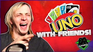 GROWN MEN GET ANGRY AT CARDS | UNO (W/ 8BitRyan, Bazamalam & Dawko) | DAGames