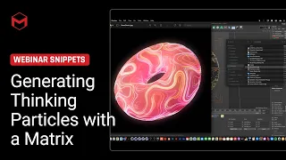 Generating Thinking Particles by using a Matrix Object