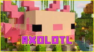 ♥ Minecraft Axolotl ♥ - ⛏️ Easy TUTORIAL Axolotl House/Build/Statue