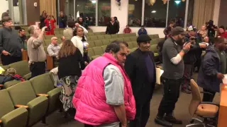Homeless protesters erupt after Sacramento City Council meeting on Jan. 19, 2016, adjourned early