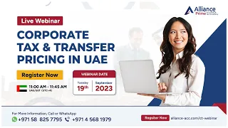 Webinar on Corporate Tax & Transfer Pricing in UAE | Alliance Prime