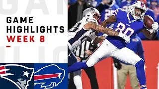 Patriots vs. Bills Week 8 Highlights | NFL 2018
