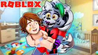 Roxanne Wolf ADOPTS Gregory in ROBLOX ADOPT ME