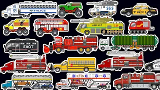 Mashup Vehicles Compilation Volume 2|Emergency Vehicles|Street Vehicles | Monster vehicles and More!