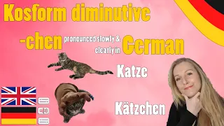 Slow Audition in German: kosform [Koseform] diminutive [Diminutiv] -chen