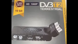 Unboxing e test Decoder DVB-T2 HD scart e hdmi Terrestrial