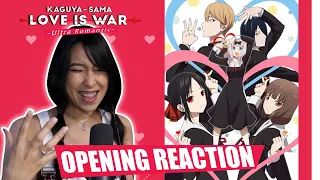 Best Opening So Far?! | Kaguya-sama: Love is War -Ultra Romantic- Opening Reaction