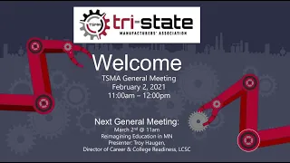 TSMA February 2021 General Meeting