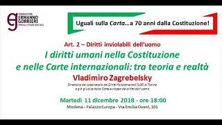 I diritti umani nella Costituzione e nelle Carte internazionali: tra teoria e realtà