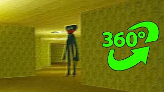 The Backrooms 360 VR - Huggy Wuggy Deleted Footage Backroom | 360 BACKROOM