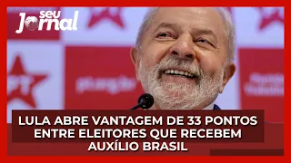 Lula abre vantagem de 33 pontos entre eleitores que recebem Auxílio Brasil