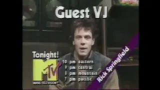 Rick Springfield MTV Guest VJ Promo 1984