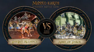 MIDDLE EARTH SBG BATTLE REPORT | Last Alliance vs Army of Thror | 1000 points | Throne of Skulls