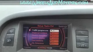 How to change menu language for MMI system of Audi A6 (C6 4F)