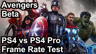 Marvel's Avengers PS4 Pro vs PS4 Frame Rate Comparison (Beta)