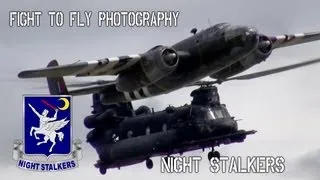 Night Stalkers - MH-60M - MH-47G - B-25 Mitchell - Stearman - Formation Flight