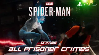 SPIDERMAN REMASTERED Gameplay Walkthrough All Prisoner Crimes FULL GAME [4K 60FPS]