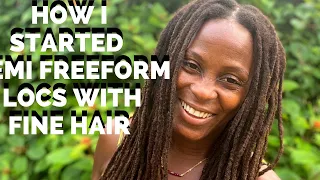 Style Quickie & How I Started My SemiFreeForm Locs with Fine 4C Hair