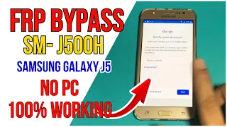 Samsung Galaxy J5 (SM-J500H) Frp Bypass 100% working No need PC