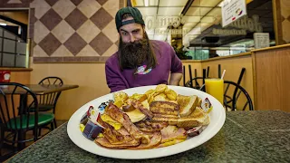 MAN ORDERS CANADIAN BREAKFAST CHALLENGE AT THE SAME TIME I DO | CANADA '22 EP.2 | BeardMeatsFood