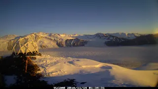 Midnight sun Antarctica
