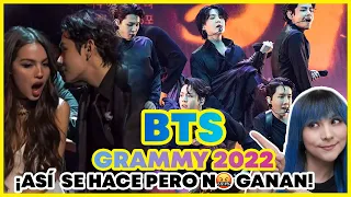 BTS en los GRAMMYS 2022 ¿NUNCA GANAN? 🤬 | VOCAL COACH REACCIONA | Gret Rocha