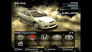 NFS Most Wanted - Toyota Celica
