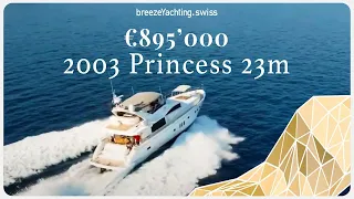 Princess 23m for Sale - Yacht Walkthrough Tour