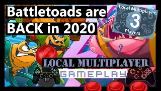 Battletoads Are Back 3 Player Local Multiplayer Xbox One - Gameplay