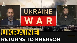 ‘Kherson ours’: Ukraine celebrates after Russian retreat