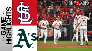 St.Louis Cardinals vs Oakland Athletics HIGHLIGHTS GAME  [TODAY] |  August 14, 2023 | MLB 2023