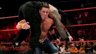 John Cena blasts Roman Reigns with an Attitude Adjustment: WWE No Mercy 2017