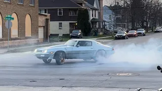 1981 Chevy Camaro Z28 GOING CRAZY!!! Custom 1of1 24s Doing Donuts In Traffic!!!