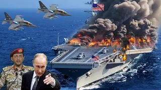 🔴SCARY! Russia's 6 Best Yak-141 Jet Pilots Destroy US Aircraft Carrier in the Black Sea