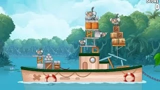 Angry Birds Rio Level 1 Blossom River Walkthrough 3 Star