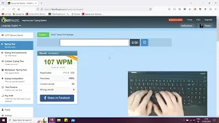 10FastFingers - Typing test 107WPM