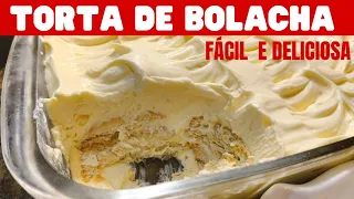 A TORTA DE BOLACHA MAIS DELICIOSA E FÁCIL DO MUNDO!